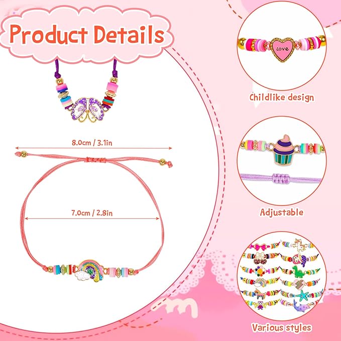 Valentines Day Cards Gifts for Kids 24 Friendship Bracelets Dinosaur Unicorn Bracelets Adjustable Play Jewelry Little Girls Classroom School Exchange Prizes For Boys Students Toddlers Party Faovr Bags