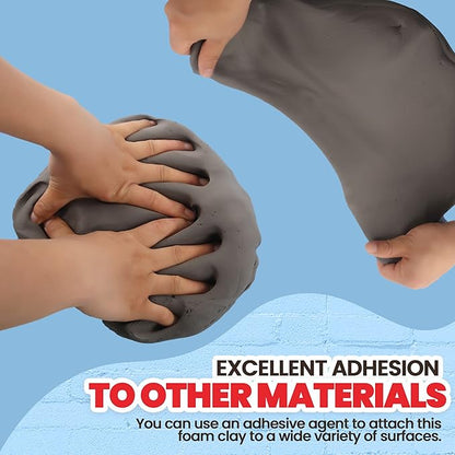 3.3 lbs Moldable Cosplay Foam Clay (Gray) - Air-Dry High Density for Intricate Designs Dries Evenly Within 24-48 Hours Sandable and Paintable
