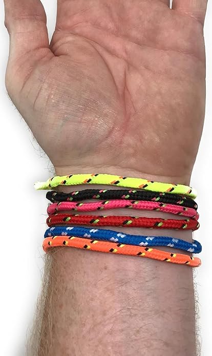 Funiverse Bulk 200 Pack Braided Friendship Bracelet 6 Color Assortment - Bright Neon Colors for Party Favor Treats, Carnivals and Fairs, and Treasure Chests