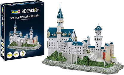 Revell Schloss Neuschwanstein 3D Puzzle Building Crafts for Adults and Kids Ages 10 Years and up - 121 Pieces