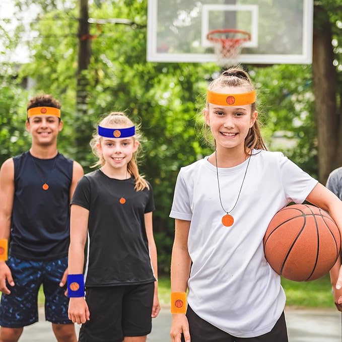 Basketball Party Favors Basketball Wristband Basketball Charm Bracelets Basketball Theme Drawstring Bags Gift Bags For Birthday Party Basketball Party Sports Team Gifts Supplies