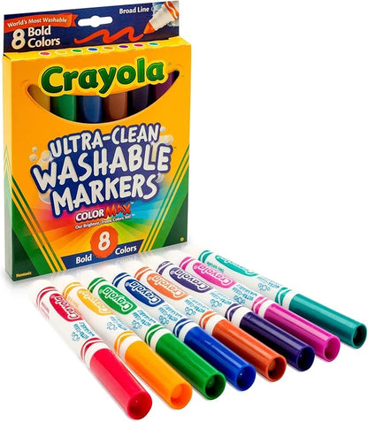 Crayola 8 Ct Bold Broad-Line Washable Markers