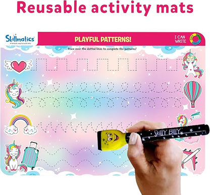Skillmatics Educational Toy - I Can Write Unicorns, Preschool & Kindergarten Learning Activity for Kids, Toddlers, Supplies for Classroom, Gifts for Girls & Boys Ages 3, 4, 5, 6