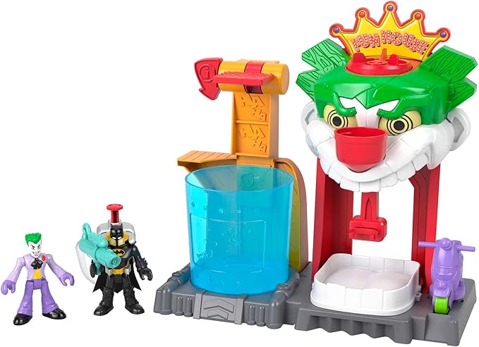 Fisher-Price Imaginext DC Super Friends Batman Toy Color Changers The Joker Funhouse Playset for Preschool Pretend Play Kids Ages 3+ Years