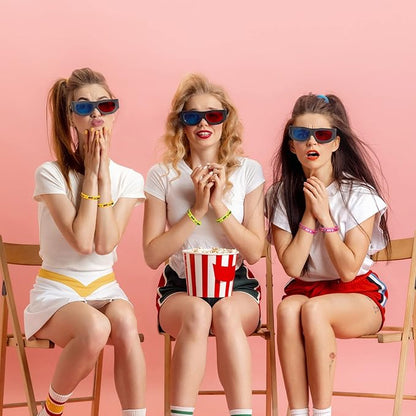 Leitee 48 Pcs 80s Party Favors 1980s Themed Silicone Bracelets 80s Jewelry for Women Men Radio Roller Skate 80s Bracelets Retro Rubber Wristbands for 1980s Party Birthday Music Party Supplies