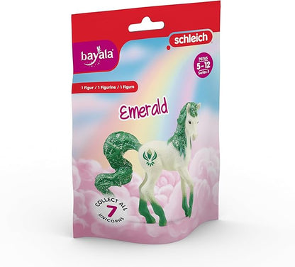 Schleich bayala, Unicorn Toys for Girls and Boys, Collectible Unicorn 2023 Gemstone Series, Emerald