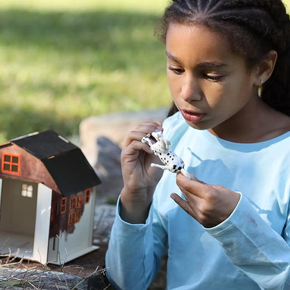 Breyer Horses Stablemates Paint Your Own Barn and Horse Set | 6 Paints Included | 1:32 Scale Horse | Barn 6.75" H x 5.25" W x 7.5" L Craft Set | Model #4245