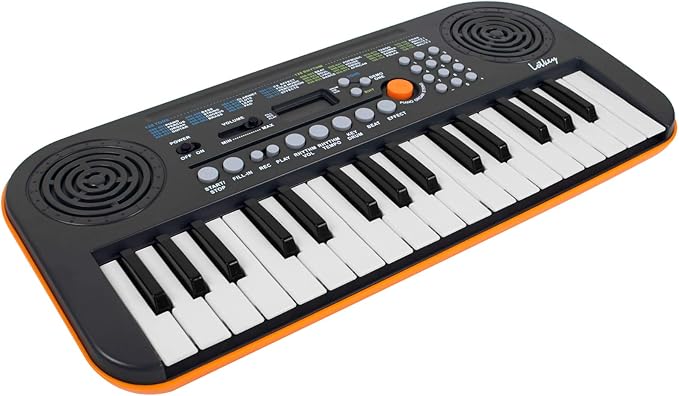 Kmise Mini Keyboard Piano 32 Key Small Portable Digital Electronic Keyboard with 30 Demo Songs Musical Gift for Beginners Kids(No Power Cord Included)
