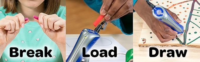 Crayola Silhouette Art Sticker Kit, Crayon Melter Expansion, Gift for Kids, 8, 9, 10, 11, Multicolor (04-0389)