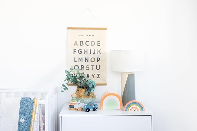 Pearhead Wooden Stacking Rainbow Toy, Baby and Toddler Ages 12+ Months Montessori Toy, Interactive Stackable Rings Learning Toy, Baby Girl or Baby Boy Nursery Accessory