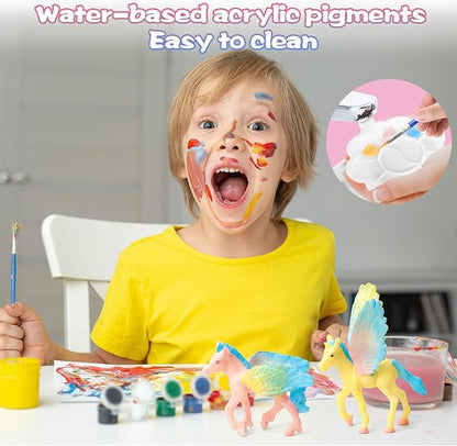 Unicorns Painting Kit Pack 8 for Girls Unicorn Party Favors, Birthday Party Favors, Art & Crafts Activity, Great for Easter Basket Stuffers
