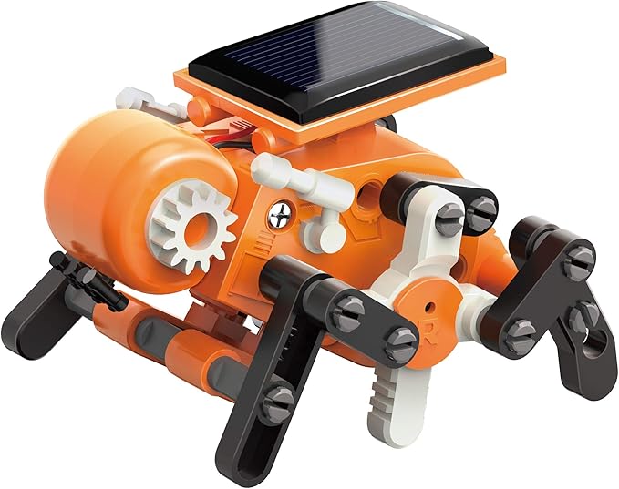 Thames & Kosmos SolarBots: 8-in-1 Solar Robot STEM Experiment Kit | Build 8 Cool Solar-Powered Robots in Minutes | No Batteries Required | Learn About Solar Energy & Technology | Solar Panel Included