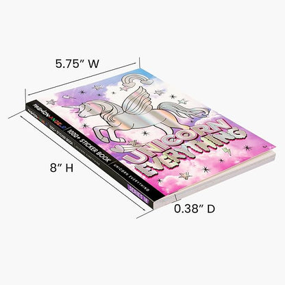 Fashion Angels Unicorn Sticker Book - 1000+ Magical Stickers for Girls - Unicorn Party Favors - Kawaii Unicron Stickers for Laptops, Water Bottles, Scrap Books - Ages 6 and Up