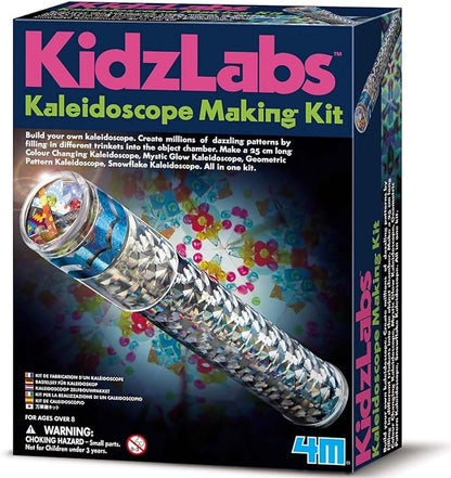 4M Kidzlabs Kaleidoscope Making Kit - Optical Light Physics Stem Toys Craft Gift for Kids & Teens, Boys & Girls (3435)