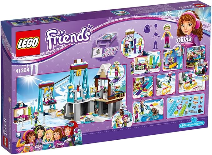 LEGO Friends Snow Resort Ski Lift 41324 Building Kit (585 Pieces)