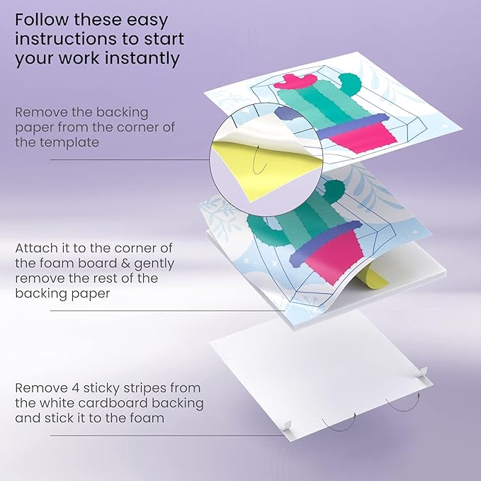 Arteza Kids String Art Kit, Set of 5 Assorted Designs, Plastic Pushpins, Art Supplies for Kids Craft Projects and Free Time Activities