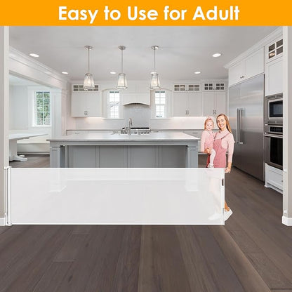 180 Inch Extra Wide Retractable Baby Gates Extra Wide Dog Gates for The House Extra Wide Pet Gates for Dogs Extra Wide Baby Gates Extra Long Baby Gates for Large Openings Extra Large Pet Gate