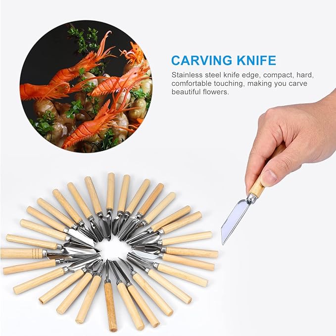 Upgraded 80PCS Pumpkin Carving Kit for Adults Kids with Professional Detail Sculpting Tools Heavy Duty Stainless Steel Knife Set with Carrying Case for Halloween Decoration