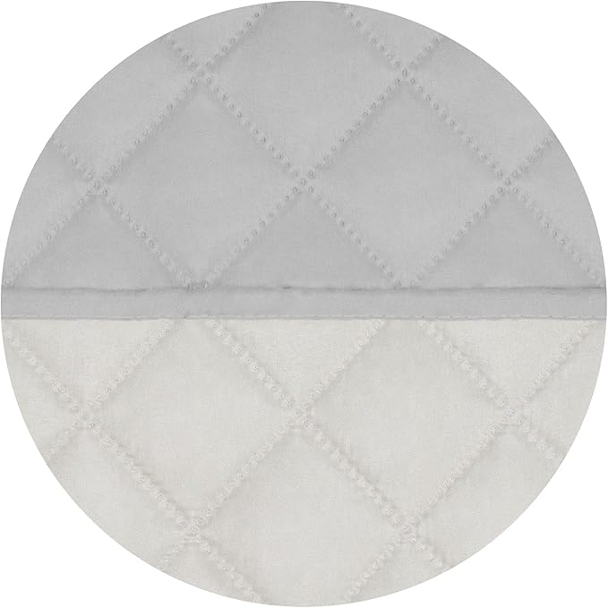 PureFit Reversible Quilted Sofa Cover, Water Resistant Slipcover Furniture Protector, Washable Couch Cover with Non Slip and Elastic Straps for Kids, Pets (Oversized Sofa, Light Gray/Ivory)