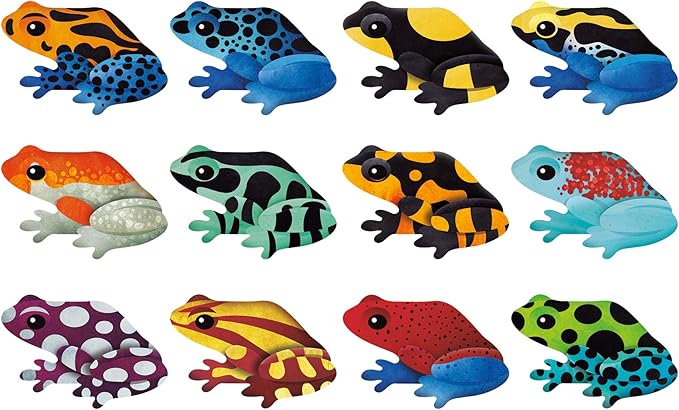 Tropical Frogs Shaped Memory Match