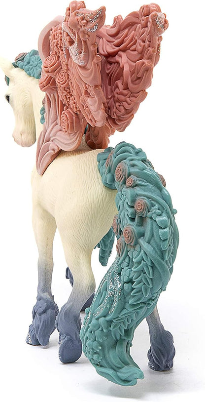 Schleich Bayala Majestic Sparkle Flower Pegasus - Magical Toy Figurine for Kids Ages 5-12, Glittery Detail, Part of BAYALA Theme World for Girls and Boys, Gift for Kids Ages 5+