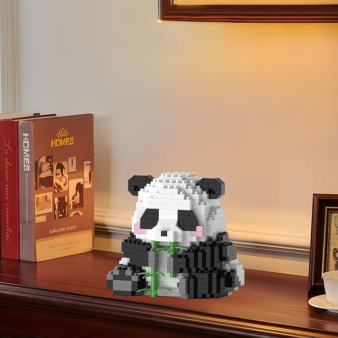 Mini Building Blocks- Bamboo Panda, Party Favors- Micro Blocks Panda Toy for Kids 6 7 8 9 10+, Mini Blocks Building Sets for Adults, Easter/Birthday for Boys and Girls(504PCS)