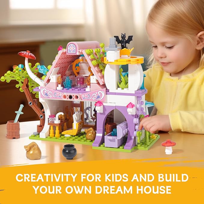 Pink House Building Toy Set Compatible with Lego Friends Creative Fun for Boys and Girls Gift Idea for Kids Aged 6 Years and Up 415 PCS