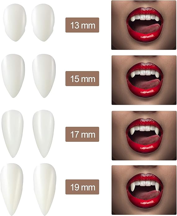 Hicarer 13 Pcs Halloween Vampire Costume Jewelry Gothic Devil Vampire Choker Bracelet Earrings Vampire Teeth Fangs Red Black Lolita Pendant Choker Jewelry for Victorian Vampire Cosplay Zombie Party