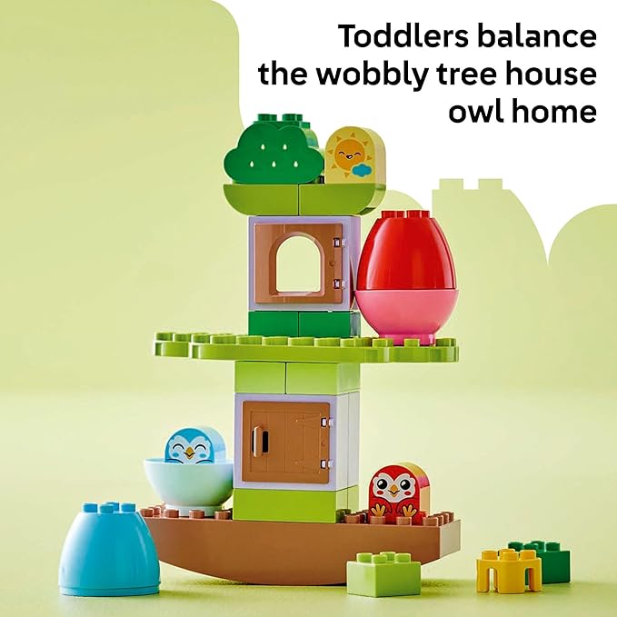 LEGO DUPLO My First Balancing & Stacking Tree Building Toy Playset - Preschool Learning and Educational Toy for Toddlers, Boys and Girls, Ages 1.5+ - Baby Gift Ideas - 10440