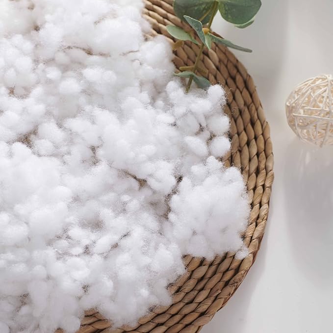 Asuprui Pouf Filler PP Cotton Footstool Filler Pouf Stuffing Pouf Insert Pouf Ottoman Filler Bean Bag Filler 20x20x12 Inches Round Poof Filler