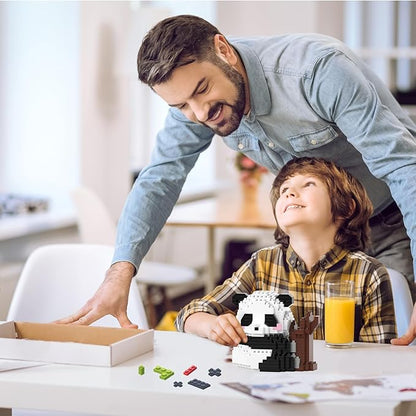 Mini Building Blocks- Hug Tree Panda, Party Favors- Micro Blocks Panda Toy for Kids 6 7 8 9 10+, Mini Blocks Building Sets for Adults, Easter/Birthday for Boys and Girls(536PCS)