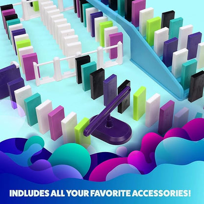 Bulk Dominoes Pro-Domino Kit | Dominoes Set, STEM STEAM Small Toys, Family Games for Kids, Kids Toys and Games, Building, Toppling, Chain Reaction Sets (Wonder)