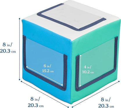 ECR4Kids SoftZone Picture Me Blocks, Activity Cubes, Contemporary, 4-Piece