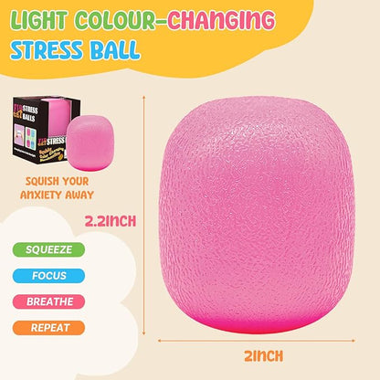 Fidget Toys Stress Balls for Kids & Adults - Changes Color in The Sun -Slow Rise Dough Ball - Fidgets for Classroom - Squishy Fidget Toys Stretchy Squeeze Stress Relief Balls for Anxiety (Dough Blue)