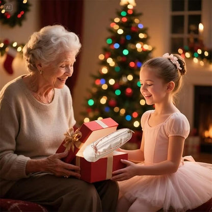 Ballet Dance Shoe Makeup Bag For Little Girls, Ballerina Slipper Makeup Pouch Bag, Ballet Pointe Shoes Gifts (Purple)