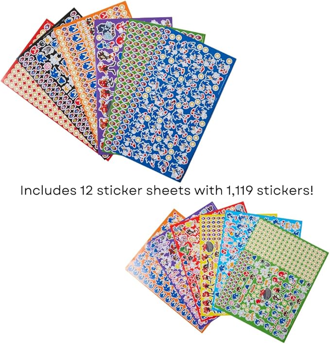 Innovative Designs Sonic The Hedgehog Creative Coloring Canvas Painting and Activity Set for Kids, 1000+ pcs