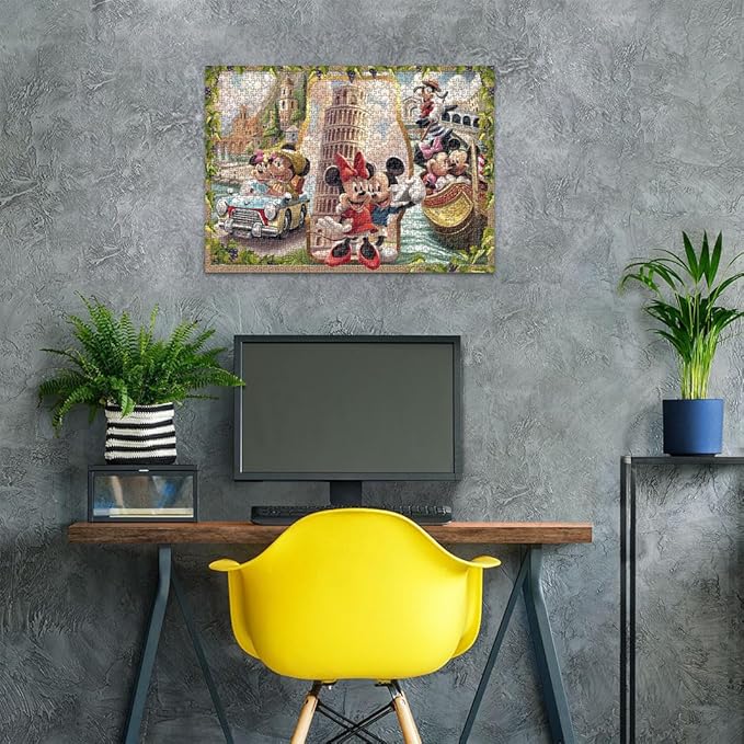 Ravensburger Disney Vacation Mickey & Minnie 1000 Piece Jigsaw Puzzle for Adults - 12000498 - Handcrafted Tooling, Made in Germany, Every Piece Fits Together Perfectly