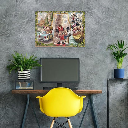 Ravensburger Disney Vacation Mickey & Minnie 1000 Piece Jigsaw Puzzle for Adults - 12000498 - Handcrafted Tooling, Made in Germany, Every Piece Fits Together Perfectly