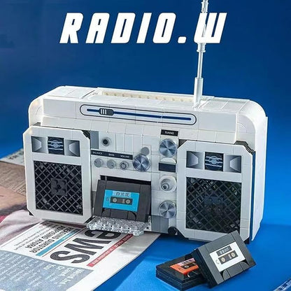 Retro Mini Radio Building Blocks Set Gifts for Christmas, Birthday, Valentine's Day, Thanksgiving, 645pcs Vintage Radio Toys Model for Adults Girls Boys Kid Toys