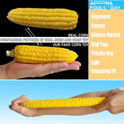 Corn Squishies Stress Relief Novelty Toy Soft Scented Simulation Corns Squeeze Toys Cute Birthday Gift for Kids (Corn)