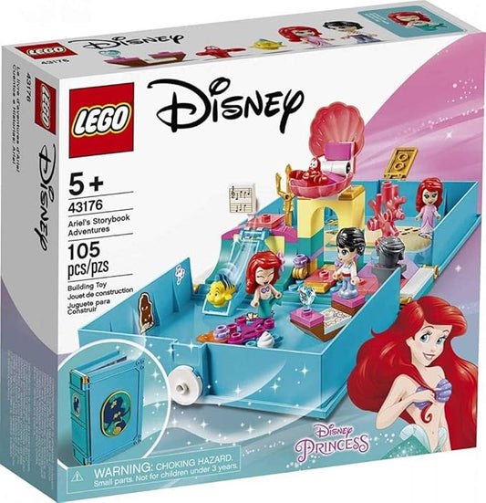 LEGO Disney Ariel’s Storybook Adventures 43176 Creative Little Mermaid Building Kit (105 Pieces)