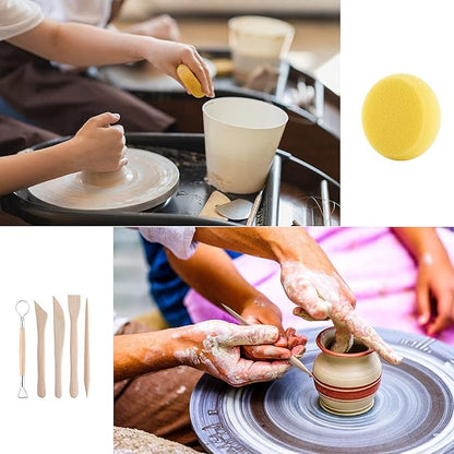 Clay Tools Kit, 25 PCS Polymer Clay Tools, Ceramics Clay Sculpting Tools Kits, Air Dry Clay Tool Set for Adults, Kids, Pottery Craft, Baking, Carving, Drawing, Dotting, Molding, Modeling, Shaping