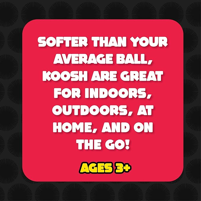 Koosh Balls 3 inch, Single Assorted Color - Kids Outdoor Toys, Beach Toys, Kids Games, Outdoor Games for Adults and Family, Outdoor Games for Kids, Kids Toys, Fidget Toys for Kids, Ages 3+