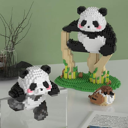 QMEAKMONY Mini Building Blocks Panda Sets Cute Micro Mini Panda Building Bricks for Adults Micro Nano Bricks Perfect Party Favors for Teenagers(1558 PCS)