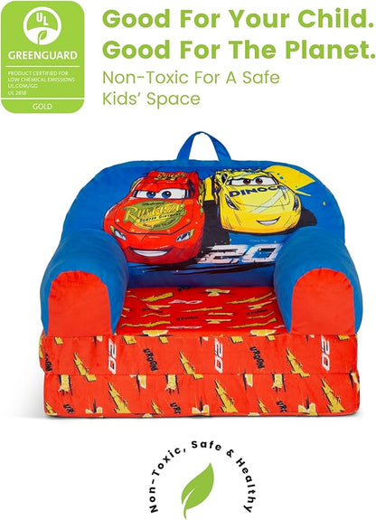 Delta Children - Cars Cozee Buddy Flip-Out Kids Chair, Blue