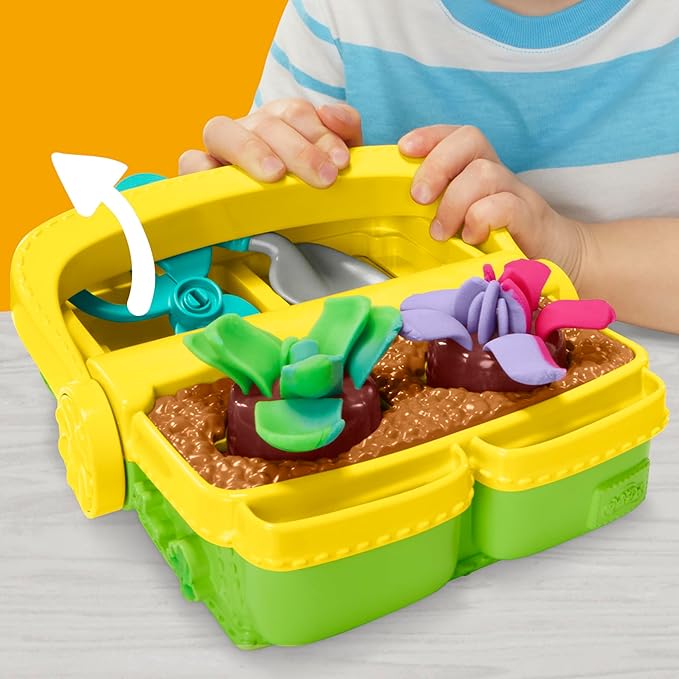 Play-Doh Blooming Flower Garden Toy Playset, Nature Pretend Play, Kids Arts & Crafts Ages 3+