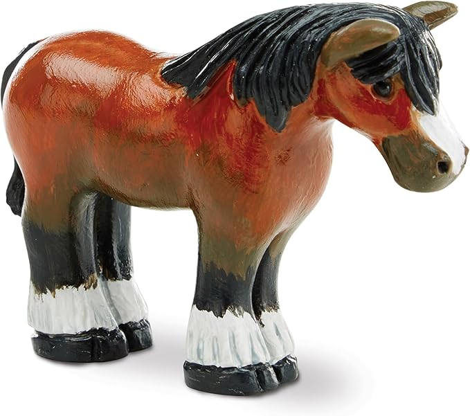 Melissa & Doug Created by Me! Horse Figurines Craft Kit (2 Resin Horses, 6 Paints, Paintbrush)