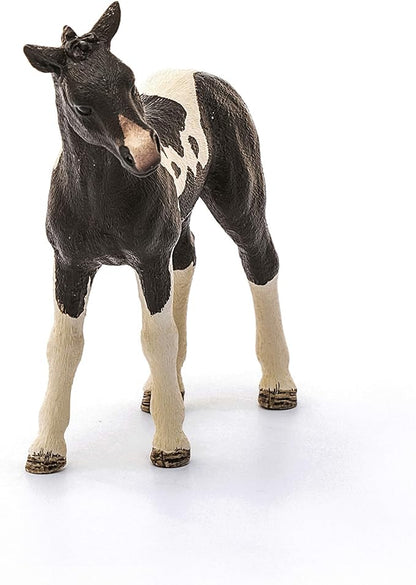 Schleich Pinto Foal Toy Figure, Realistic Spotted Horse for Kids, Farm World Collection, Ages 3+