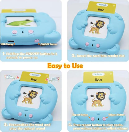 MAYAPHILOS Spanish and English Pocket Speech Therapy Toys with 224 Sight Words, Bilingual Flashcard Autism Sensory Learning Toys Montessori Educational Toys for Preschool Learning, Gifts for Toddlers