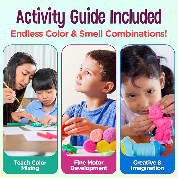 Hygloss Play Modeling Dough - Red Dough Scented - Safe & Non-Toxic for Kids Arts & Crafts - Party Favors - Classroom Supplies - 1lb